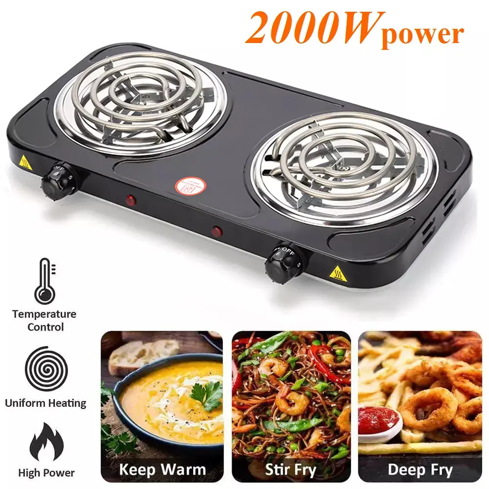 Quiet Compact Fast-Heating Electric Hot Plate - Practical Kitchen Appliances for Camping, Home Daily Use Quiet Compact Fast-Heating Electric Hot Plate - Practical Kitchen Appliances for Camping, Home Daily Use