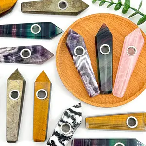 Natural Crystal Energy Wand  Labradorite PP Handcrafted  Healing Point Cleansing Stick  Perfect for Home Decor & Meditation