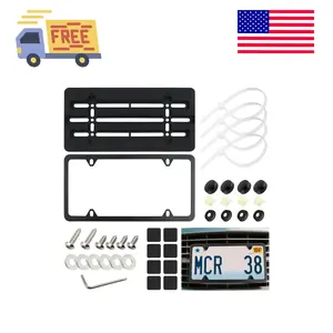 Licence Plate Frame Holder,Practical No Drill Front License Plate Bracket