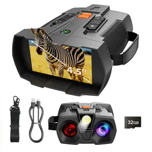 Gogal Penglihatan Malam, Saiz Dewasa 4K, Penglihatan Malam Digital HD 4.5 inci yang lebih besar, dengan Bateri 5000mAh, Sesuai untuk Pengembaraan Luar dan Perkhemahan, Hadiah Hebat untuk Memancing