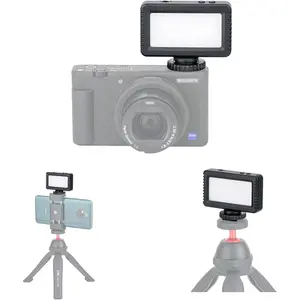 Mini LED Video Light For Sony ZV-1F, ZV-1 II, ZV-E10 II, Canon PowerShot V1, EOS R50 & More Cameras, Flash Attachment Accessories For Vlog Shooting Record, Portable Rechargeable
