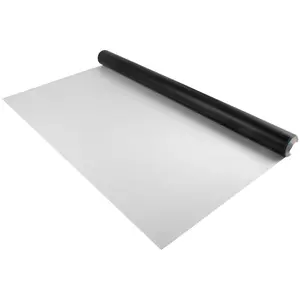 Dance Floor Roll 6.6x23 ft, 0.06 in Thick PVC Vinyl, Black/White Reversible Portable Non-Slip Dance Flooring for Ballet Jazz Lyrical Pop Suitable for Studio Rehearsals Home Practice Events