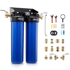 VEVOR Deionized Water System for Car Wash, Spotless Car Wash Water System with 2x 4L DI Resin, Bypass Valve TDS Meter, Spot-Free Deionized Water for Cars RVs Motorcycles Windows