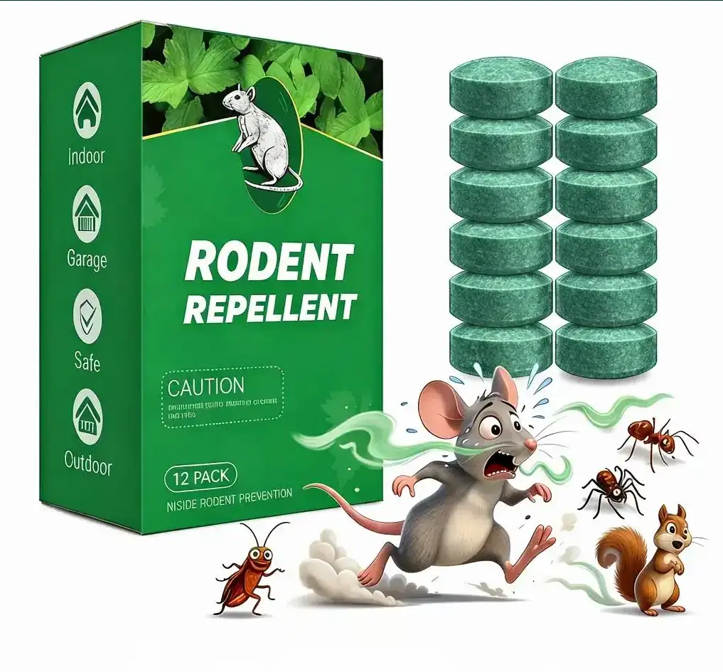 24-Pack Herbal Blend Nature-Safe Natural Peppermint & Lemon Oil Rodent Repellent Balls, Fast-Acting Eco-Conscious Pest Control, Compact Safe Long-Lasting Easy-to-Use for Indoor/Outdoor (Effective Against Squirrels, Rats), Small Balls