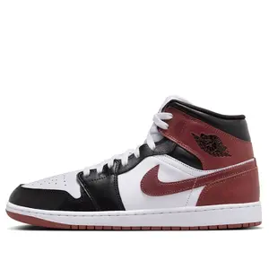 Air Jordan 1 Mid 'White Red Black' HF3216-102