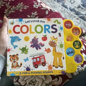 Color-Searching Sound Book for Toddler Busy Book and Preschool Learning Early Childhood Development, Preschool Learning Book, Busy Books, Learning Books