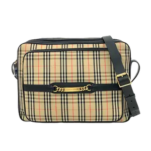 Pre-owned BURBERRY Cowhide/Canvas Shoulder Bags 13.39'' R1769 Shoulder Bag C1361539877 0619 T3 Mia
