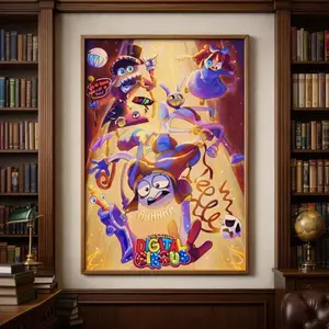 Matte Vertical Poster, The Amazing Digital Circus The Last Act Poster, Amazing Digital Circus Poster Set 4, Indie Animation Wall Art