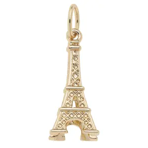 Eiffel Tower Charm in Shiny Gold