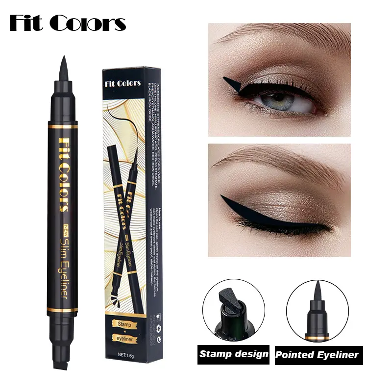 Eyeliner dual-ended waterproof and sweatproof non-smudging eyeliner pencil