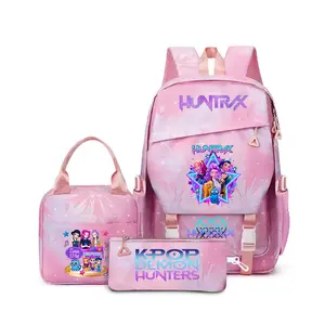 New 3PS Cartoon School Backpack – Large Capacity Student Bookbag with Matching Accessories | Lightweight Durable Back-to-School Rucksack for Kids & Teens | Cute Casual Daypack for School & Travel outdoorfun