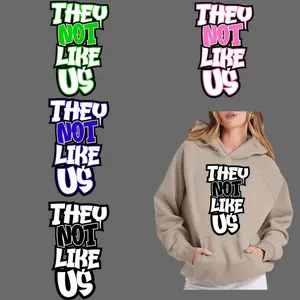 6pcs DIY DTF Transfer Stickers Washable Heat Transfer Design Iron On Patches for T Shirts Masks Jeans Backpacks