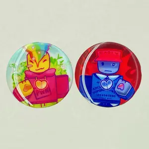 ROBLOX Bad Things Lenticular Button Pins, RBLX Pinback Button, Bag Accessories Cute Pins – Kawaii Accessory for Bags, Jackets, Lanyards & Gifts, Cute Collectible Decor for Fans