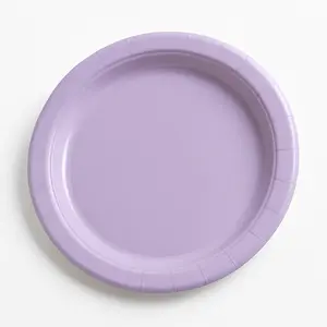 Lavender 8.5" Round Paper Lunch Plates