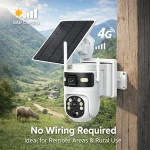A Camera That Charges Itself And Works Without WiFi Or Power 4G Solar Security With 8MP HD And Two Way Audio For Remote Monitoring