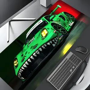 Race Car Pattern Mouse Pad, Rectangle Gaming Mouse Pad, Office Desk Keyboard Mouse Mat for Home Office Game Room Desk, Extended Mousepad