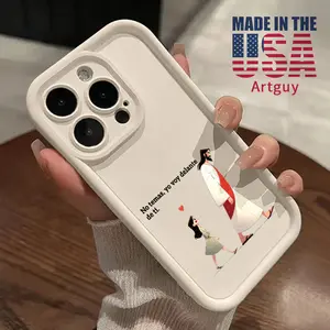 Jesus and the Little Girl Advanced fashion gift Case for iPhone 16 15 14 Pro Max 16E 13 12 11 XR XS Plus Shockproof Non Slip Military-Grade Protection Silicone Cover