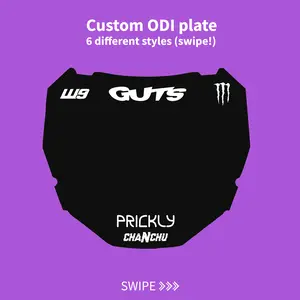 Customizable ODI E-Bike Number Plate Decal - Made to order