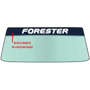 Fits A SUBARU FORESTER Vehicle Custom Windshield Banner Graphic Die Cut Decal - Vinyl Application Tool Included