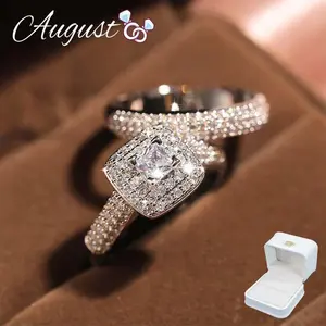 Women's Bridal Engagement Stackable Set Synthetic Moissanite Anniversary Ring with Beautiful Gift Box Sizes 6-11 SpringStatements