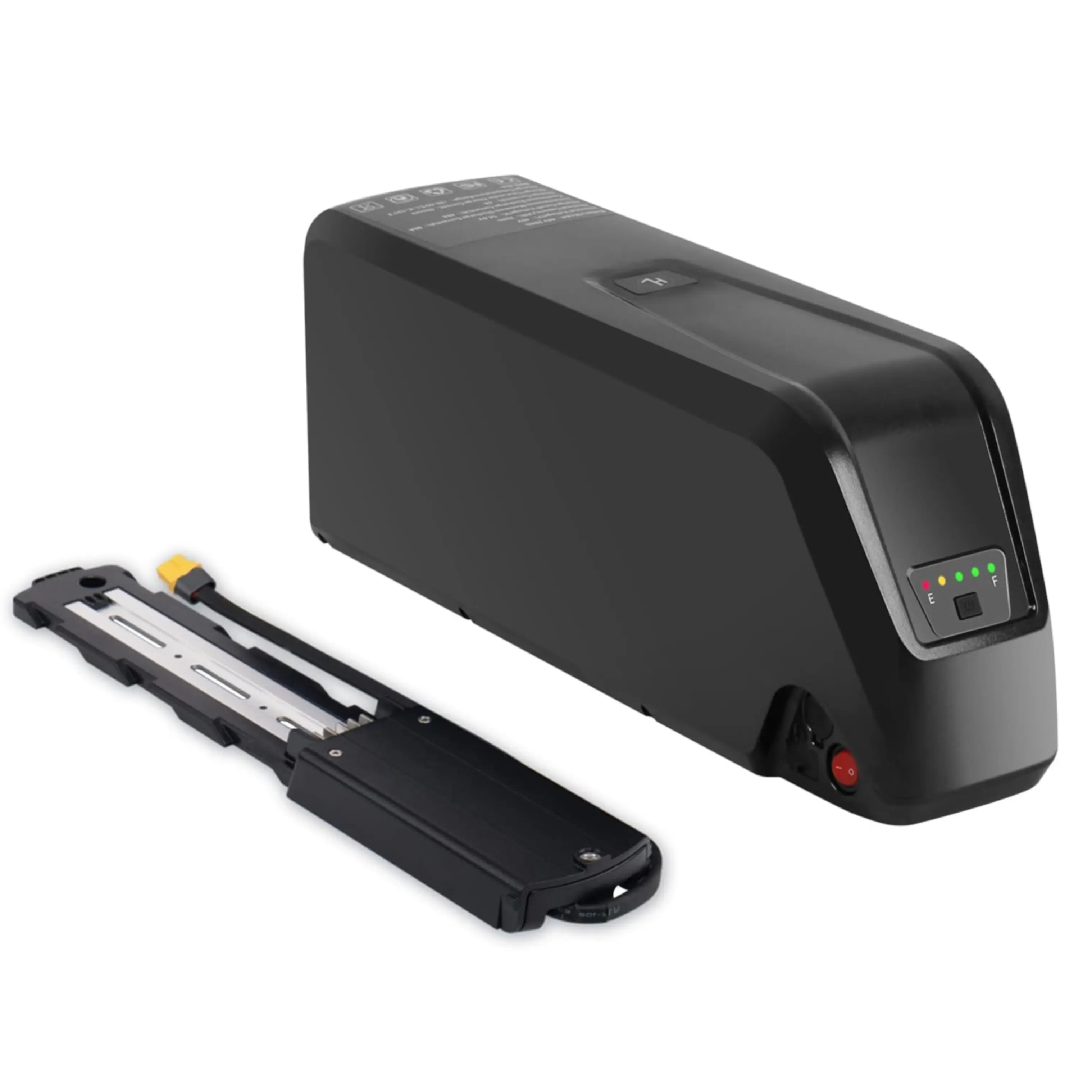 bydrena Ebike Battery 52V 20Ah with 5A Fast Charger, 50A BMS for 250-1800W Motors, Waterproof Case with Anti-theft Lock and 5-Pin Battery Holder Mounting Plate, Batteries, 2 X Security Lock Keys