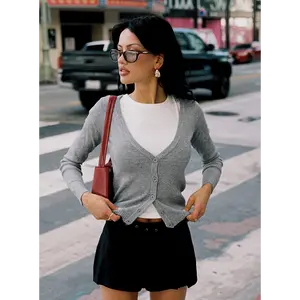 York Cardigan Grey Marle