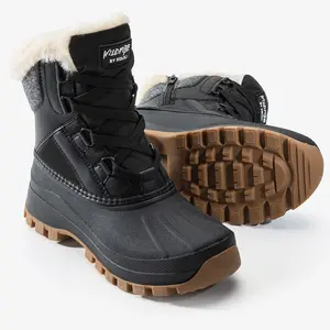 KOLILI Women's Winter Snow Boots Anti-Slip Fashion Duck Warm Snow Boots Affordable All Ages Versatile Outdoor Boots with Faux Fur Lining