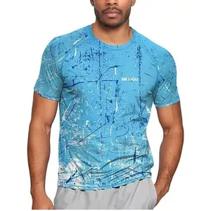 WELIGU Men's Rashguard Swim Shirt Short Sleeve UPF 50+ Sun Protection Shirt SPF Quick Dry Water Lightweight Shirt lanse-Tshirt