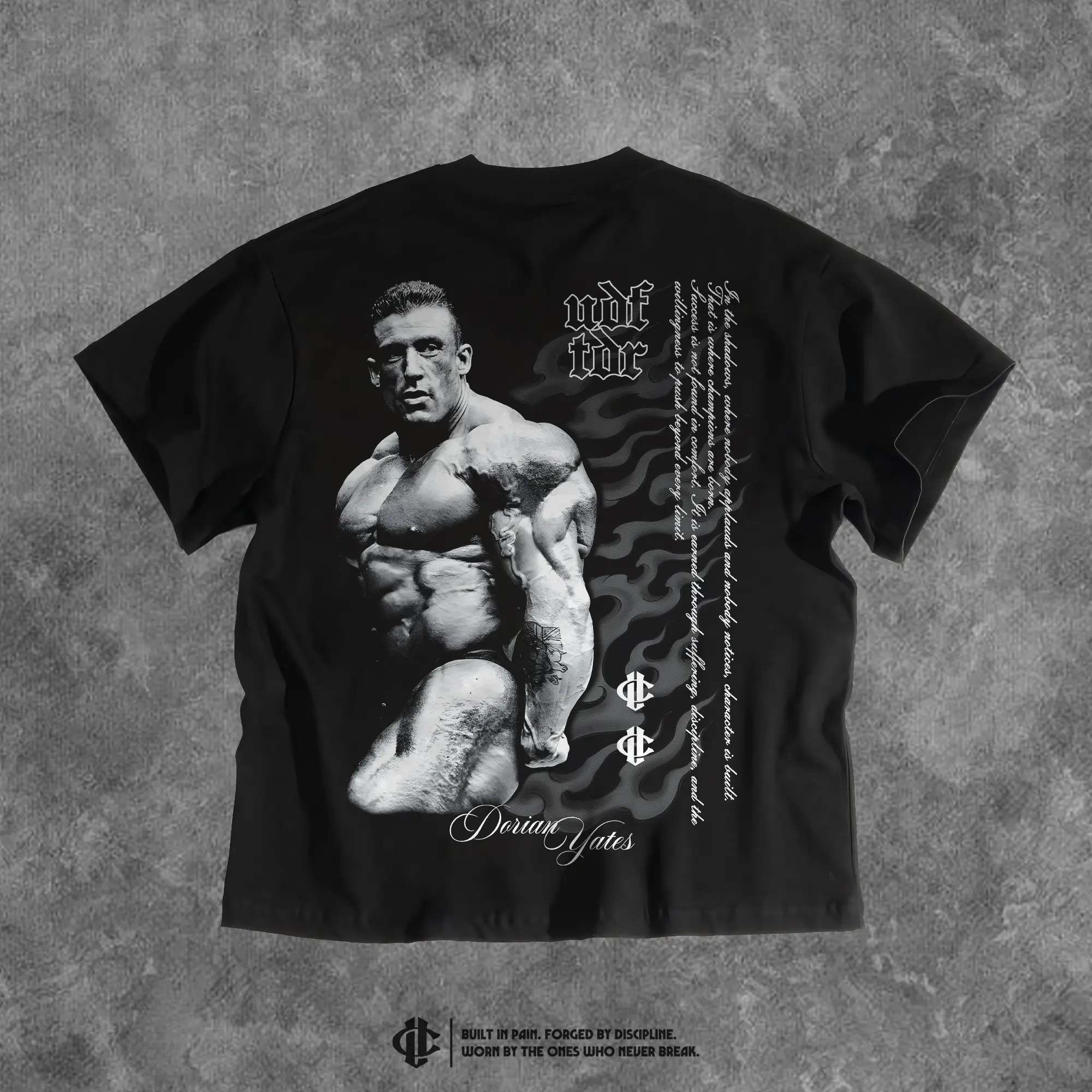 "THE SHADOW OF BODYBUILDING" Tee, Men's Gym, Workout Wear, Gym Apparel.