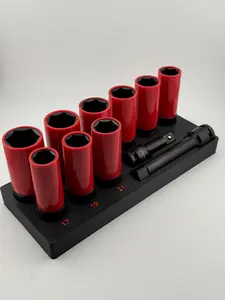 Pittsburgh Pro 11pc 1/2" Lug Nut Impact Socket Holder – 3D Printed Organizer for Harbor Freight Set