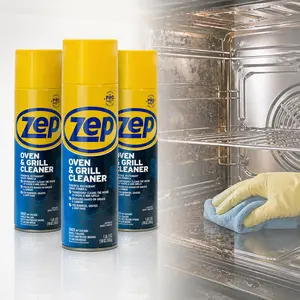 ZEP 19 oz Heavy-Duty Oven and Grill Cleaner Household Spot Stain Eliminator for Cleaning Kitchen, Oven, Stove, Range Hood, Sink, Pots, Pans, Porcelain and Ceramic Ware, Powerful foam penetrates for a deep clean