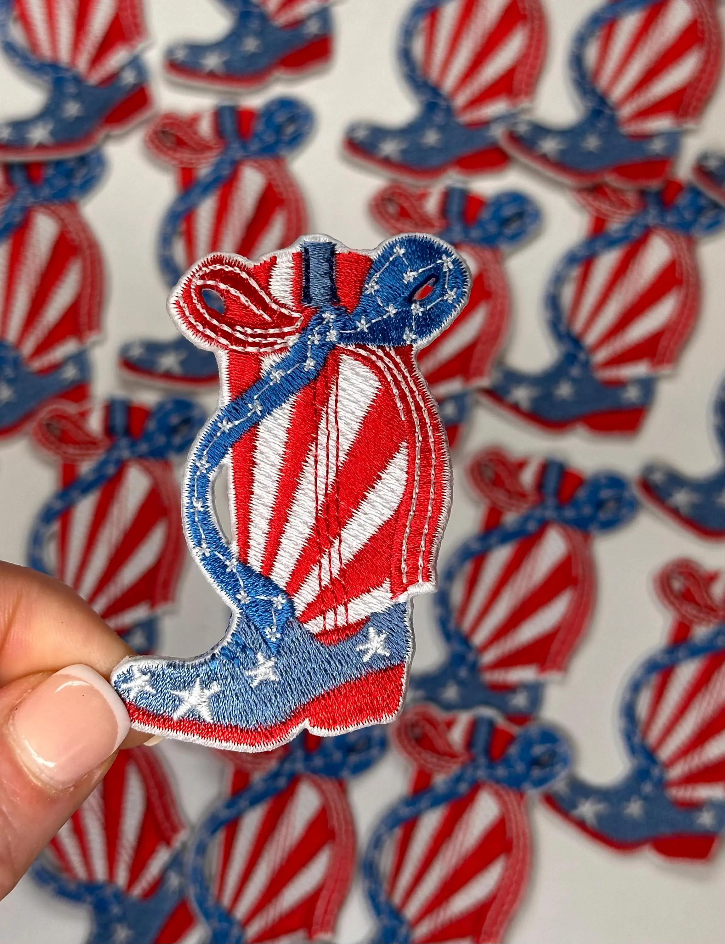 Boot Patriotic, patriotic patch, USA, boot patches, america patches, cowgirl patches, game day, sports patches, western patch, olympics