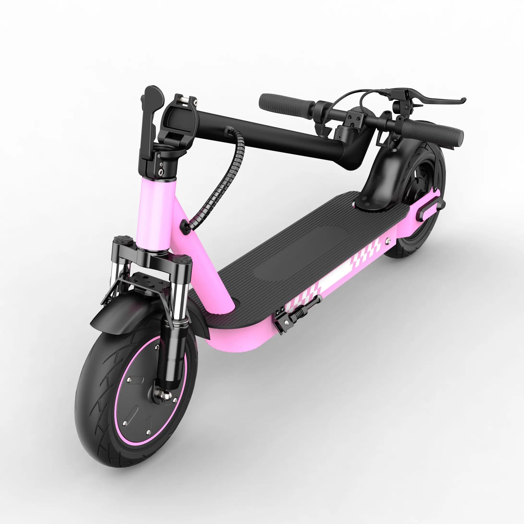 Foldable Lightweight Suspension Electric Scooter, 350W Strong Motor, Up to 19 MPH Speed, 20 Mi Range, E/D/S 3 Gear Modes, 10-Inch Tires, Smart APP for Sports & Outdoor Fitness