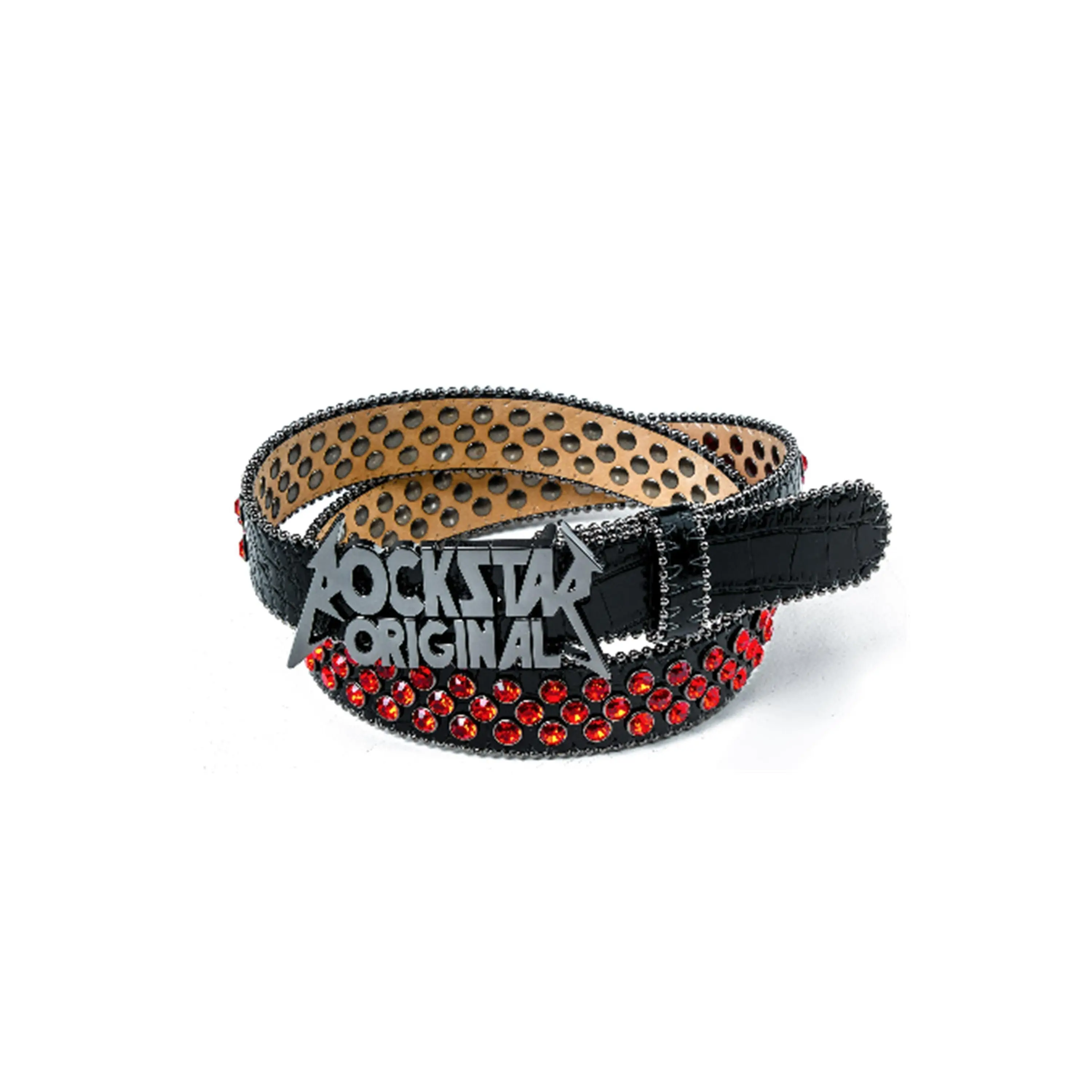 Boys Silas Black Rockstar Logo Belt