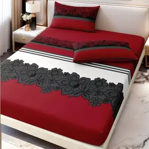 3-Piece Romantic Lace Bedding Set, Pillowcases & Sheet, Soft Skin-Friendly, Easy Care, Fits All Beds, Four Seasons Use