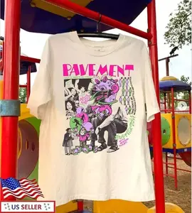 [SALE UP TO 30%] Pavement Band Music Tour Cotton White T-Shirt, S-5XL, Made Using 100% US Cotton, Design & Printed In The USA.