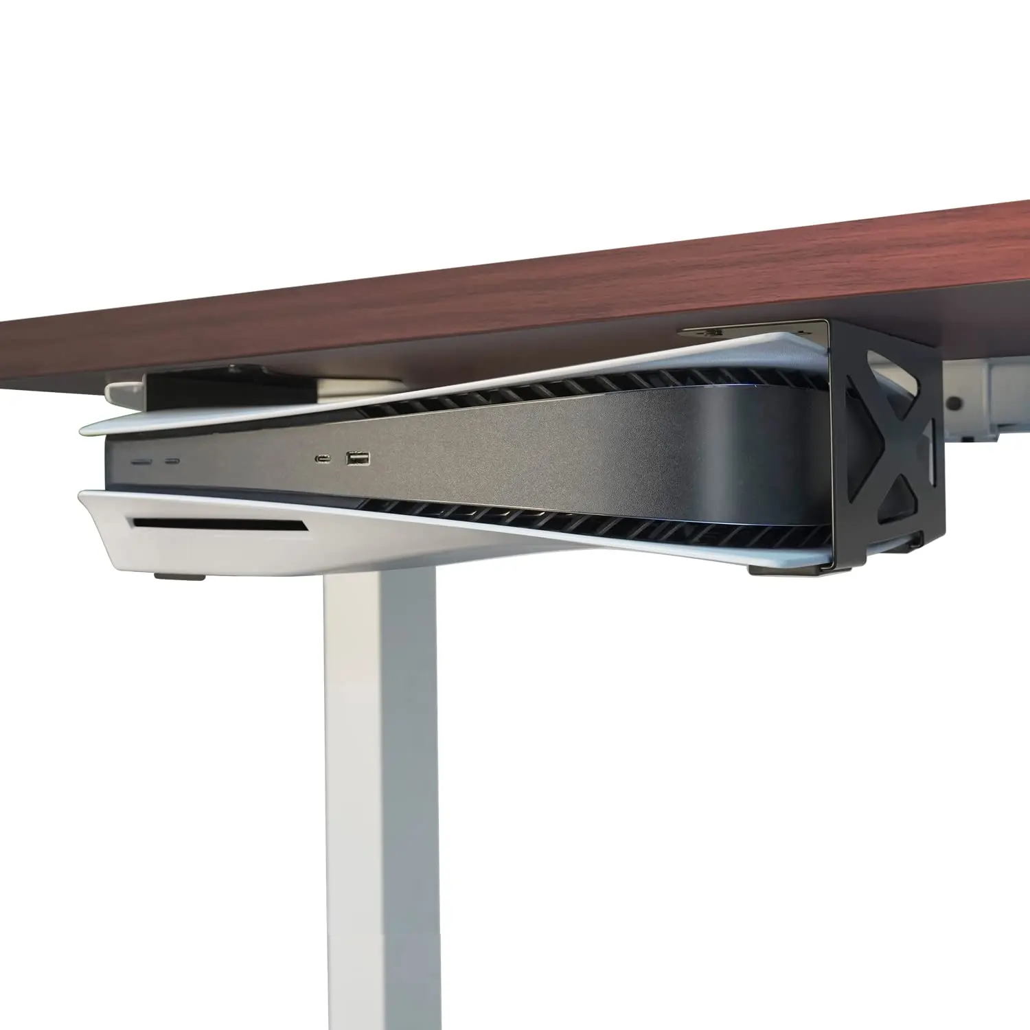 Under Desk Holder for PS5/PS5 Slim/Pro, Space Saving Stealth Mount, Game Console Accessories, Console Holder for PlayStation 5 Disc & Digital Edition Console