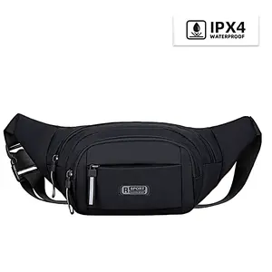 Mumutan Waist Bag for Men, Waterproof, Large Capacity, Multifunctional Cash Register Wallet, Mobile Phone, Thin Design, Wear-resistant, Lightweight and Durable for Outdoor Sports crossbody fanny pack