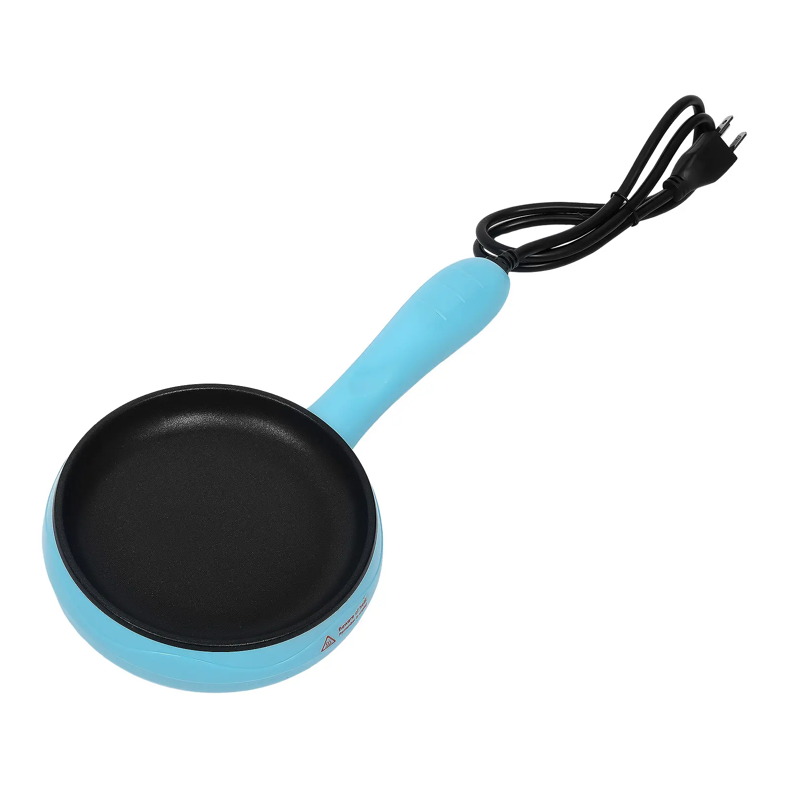 Electric Nonstick Skillet 6 Inch 450W Mini Frying Pan with Spatula for Eggs Bacon Breakfast 110V US Plug