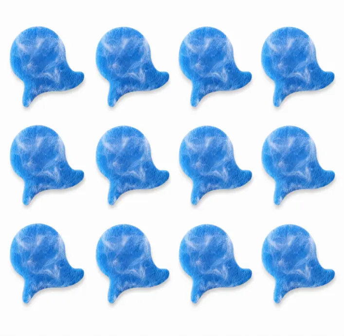 12 Pack Polyurethane Whale-Shape Laundry Lint Remover Filter Sheets, Reusable Floating Lint Trap with Micro Hooks for Pet Hair Capture, Anti-Snagging Clothes Washer Cleaning Gadget, Lint Removal, Wrinkle Resistant