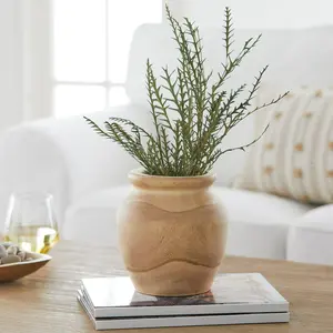 Elegant 7" Natural Wood Vase by Dave & Jenny Marrs – Home Décor Essential