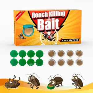 8 Pack Roach Killer Indoor Infestation Roaches Gel Bait Stations,roaches repellent home, Powerful Cockroach Killer Indoor Home for Roach Infestation, Long-Lasting & Effective Cockroach Gel Bait, Easy to Use & No Mess