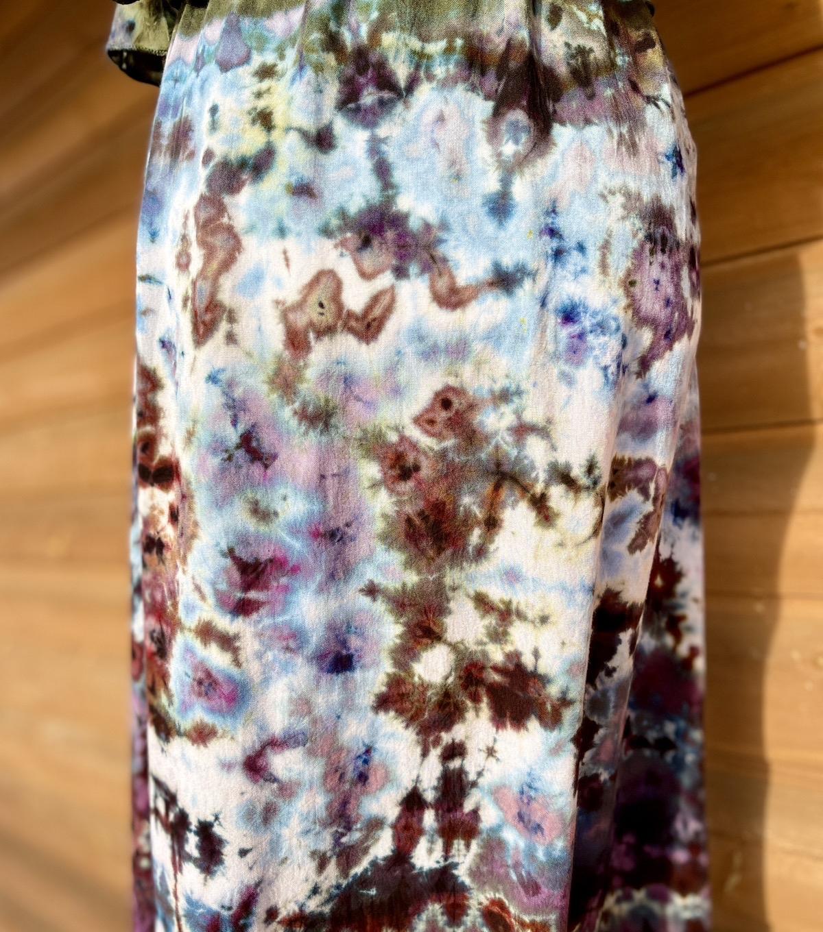 Oasis • Ice Dyed Flounce Dress • SunDial Designs