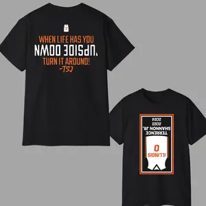 Terrence Shannon Jr Upside Down Banner T-Shirt, Terrence Shannon Jr T-shirt For Women, For Men