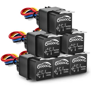 Nilight 6-Pack 12V DC Waterproof Heavy-Duty 12 AWG Tinned Copper Wires 5PIN SPDT Bosch-Style Automotive Relay and Harness Set (Relay-402), Spdt Relay summervibes