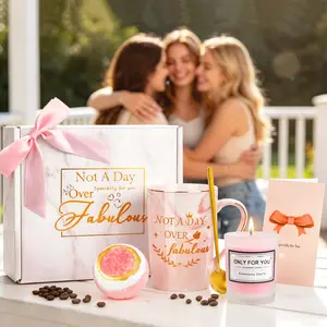 Birthday Gifts for Women Her Girlfriend, Gift Idea, Unique Christmas Thanksgiving Anniversary Gifts, Best Friend Birthday Gifts Surprise Gifts Box, Coffee Mug, Scented Candle Set