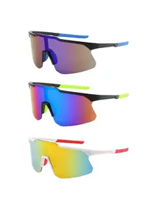 Fashion Half-Framed Wraparound Glasses Set for Men Women, Outdoor Cycling Bike Driving Hiking Sports, Uv400 Protection, All Seasons Use