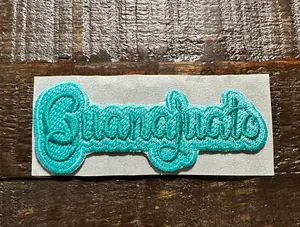 Guanajuato Embroidered Hat Patch - Turquoise