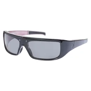 POPTICALS, POPGEAR, Polarized Sunglasses, Gloss Black/Pink Crystal Frame, Gray Lens, Small Fit