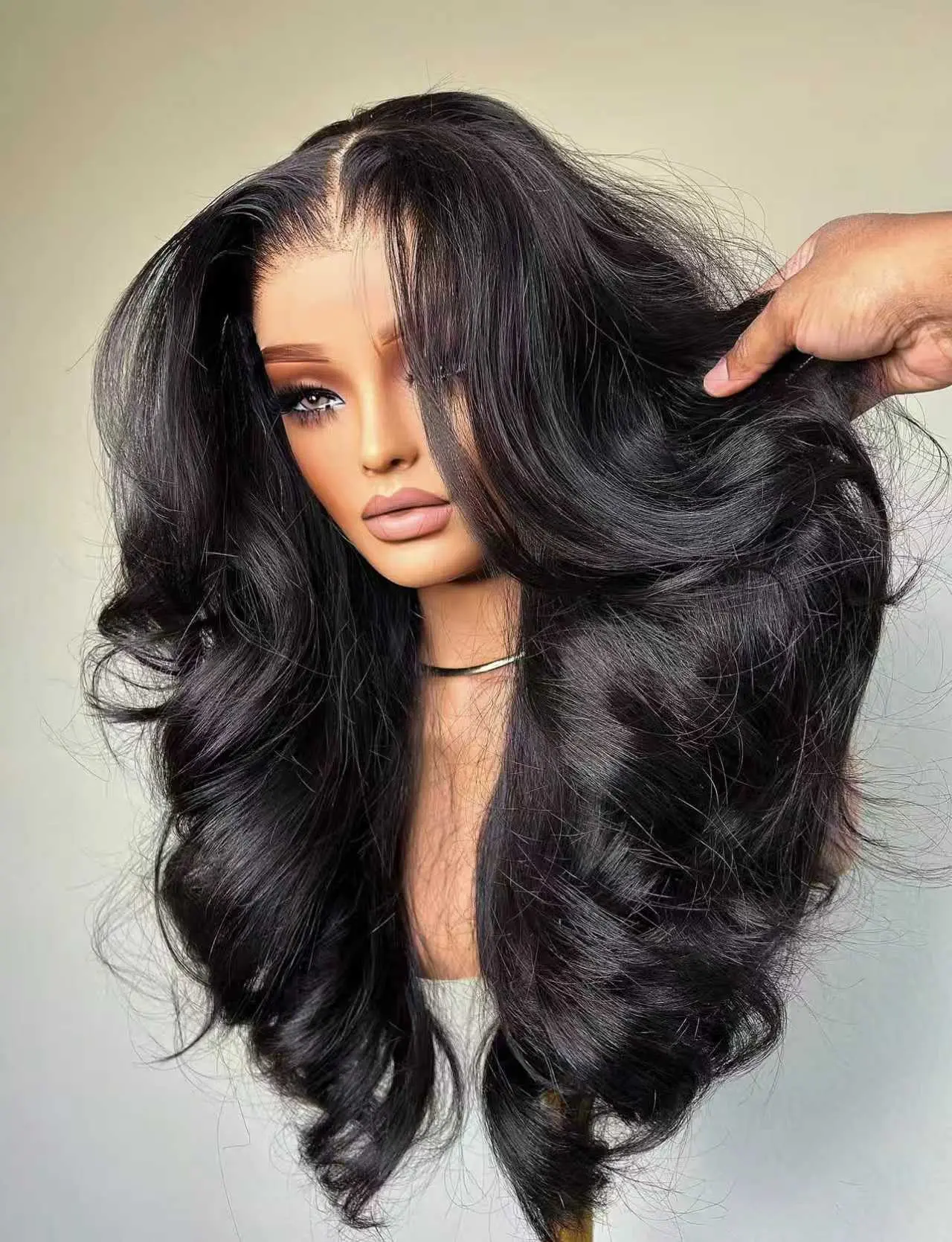 KEPHARE Body Wave Glueless Wigs Human Hair Pre Plucked Pre Cut 180 Density 5x5 HD Lace Closure Wigs for Women Brazilian Hair Lace Front Wig